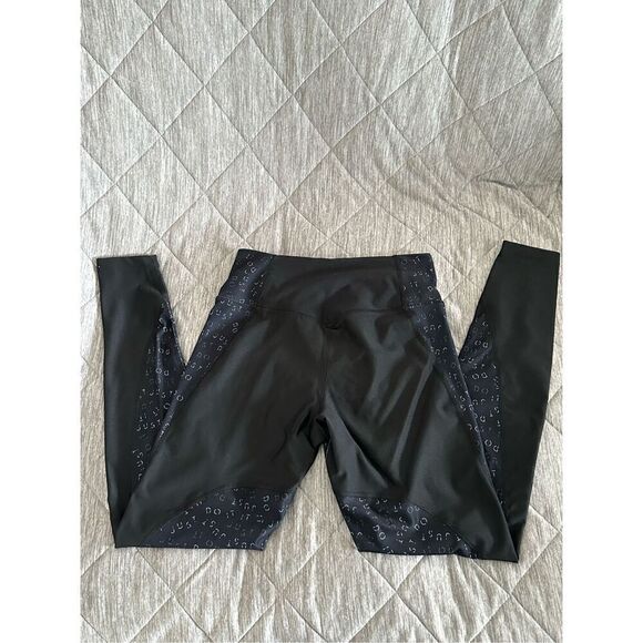 Nike Just Do It logo Dri‎ Fit ankle length leggings Womens S Black Activewear - Picture 5 of 6